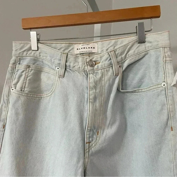 NWT SLVRLAKE Grace Twisted Seam Wide Leg Jeans size 30 - Picture 5 of 14